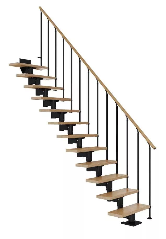 DOLLE Cork - modulové schody přímé až do 360cm, zábradlí STYLE 6