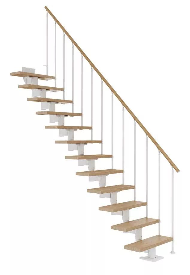 DOLLE Cork - modulové schody přímé až do 360cm, zábradlí STYLE 6