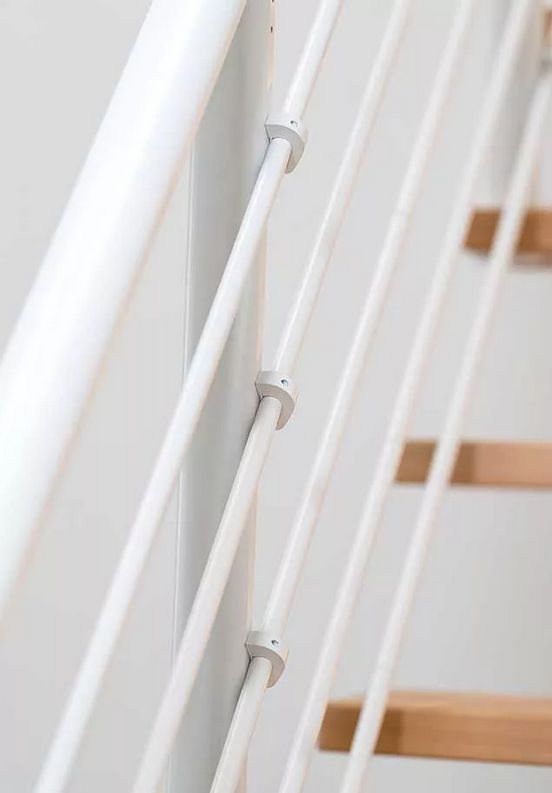 DOLLE SYDNEY - modulové schody přímé do 292 cm, zábradlí PURE