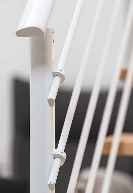 DOLLE SYDNEY - modulové schody 1/4 zat. do 315 cm, zábradlí PURE