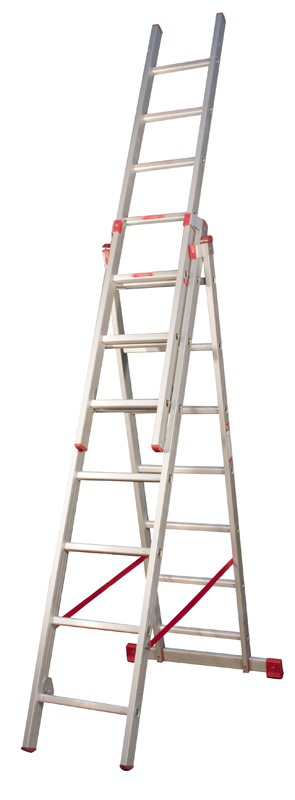 Žebřík hliníkový kombinovaný JUMBO HOBBY Combi 3x7 stupně