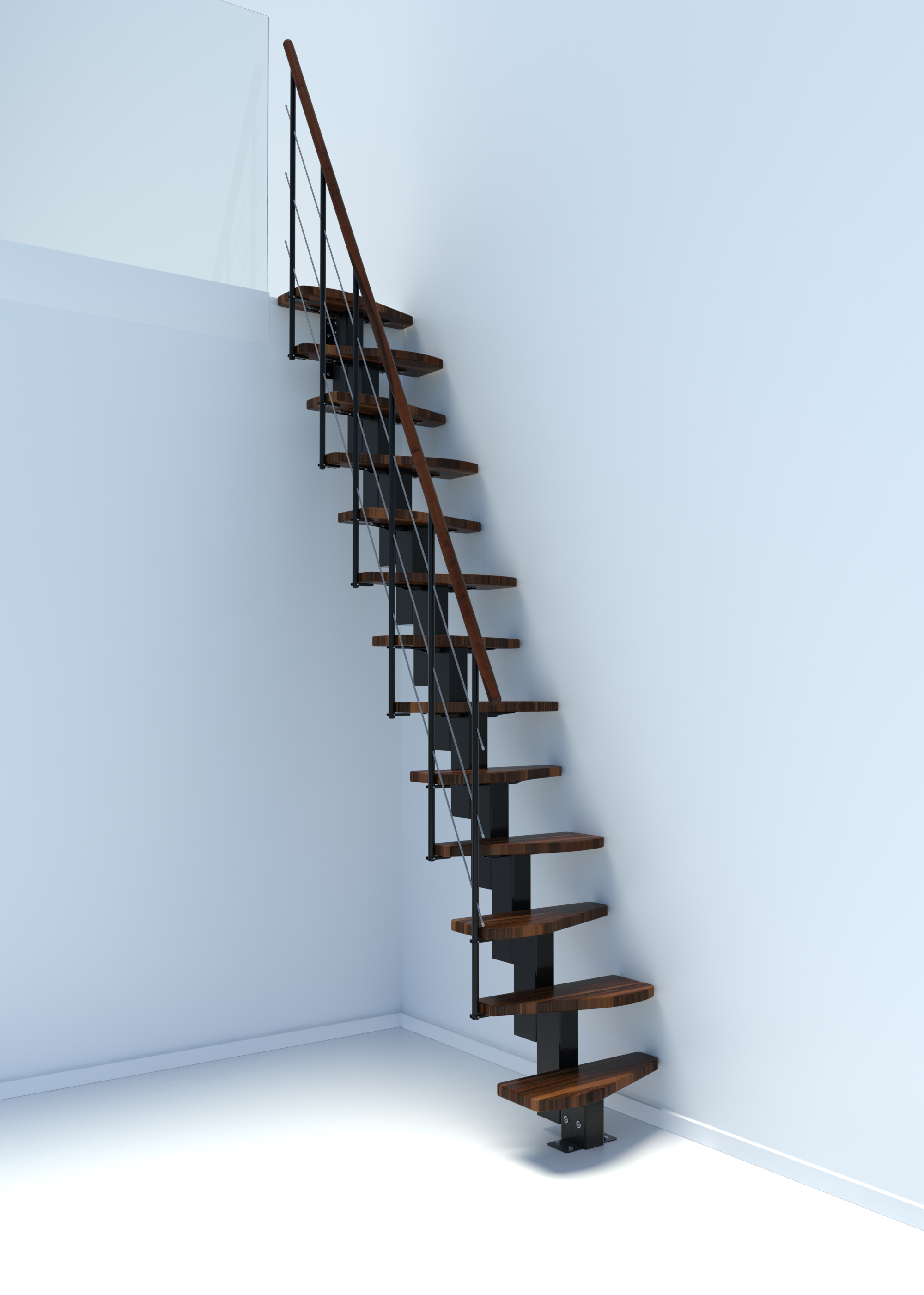 Minka QUATRO přímé mlynářské, modulové schody do 321cm