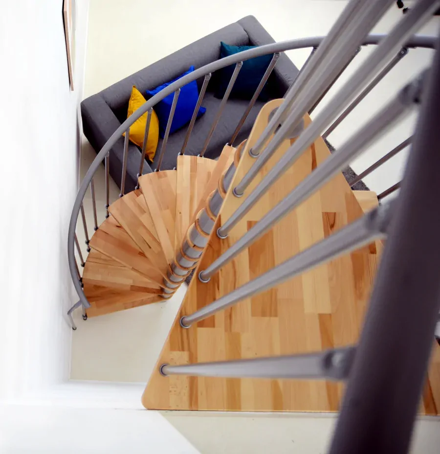 MINKA Berlin Grey Smart - točité schody do 329 cm - Buk