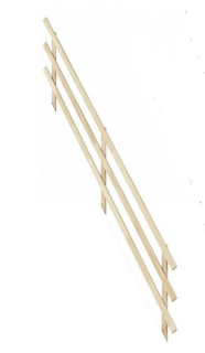 DOLLE BURGAU - zábradlí z druhé strany, smrk nelakovaný