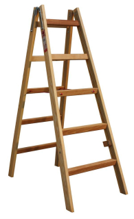 Štafle dřevěné JUMBO 2x5 stupně