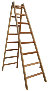 Štafle dřevěné JUMBO 2x8 stupně