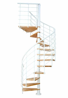 DOLLE Oslo točité schody průměr 140cm / bílé moduly