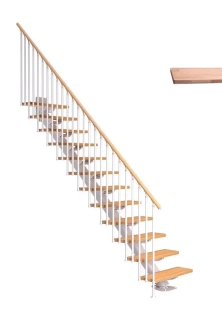 DOLLE SYDNEY - modulové schody přímé do 292 cm, zábradlí CLASSIC III